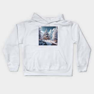 White Christmas Kids Hoodie